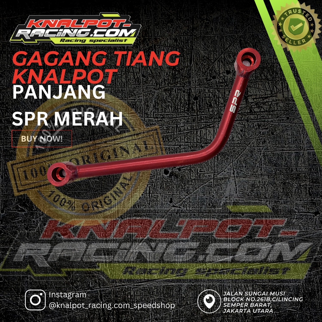 GAGANG TIANG KNALPOT SPR BIRU 18CM